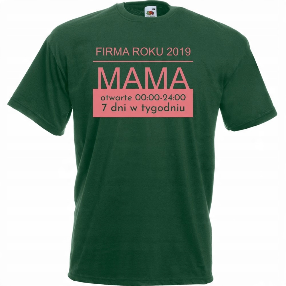 

Koszulka firma roku mama dzień mamy M butelkowa