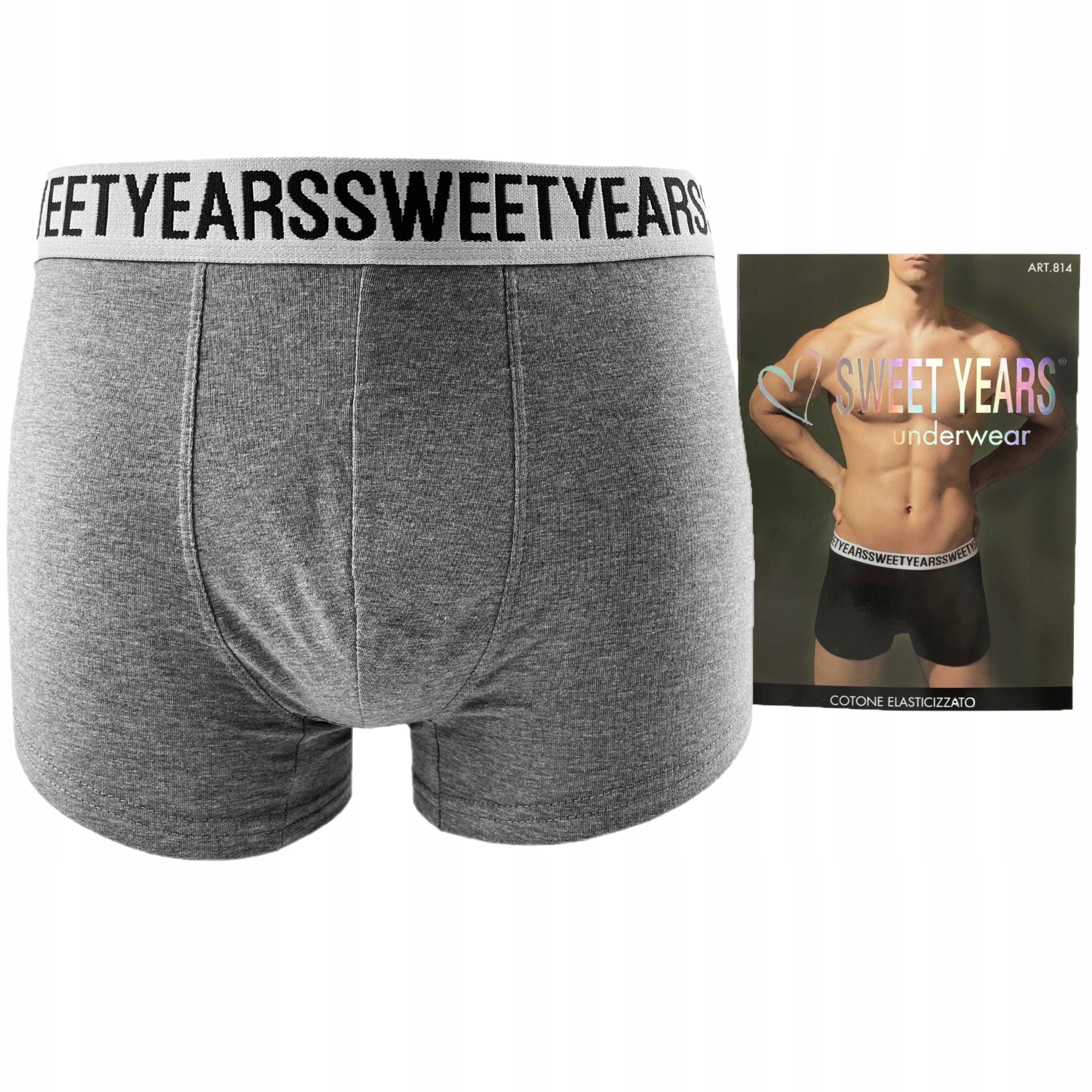 

Bawełniane Bokserki Męskie Szare Sweet Years M