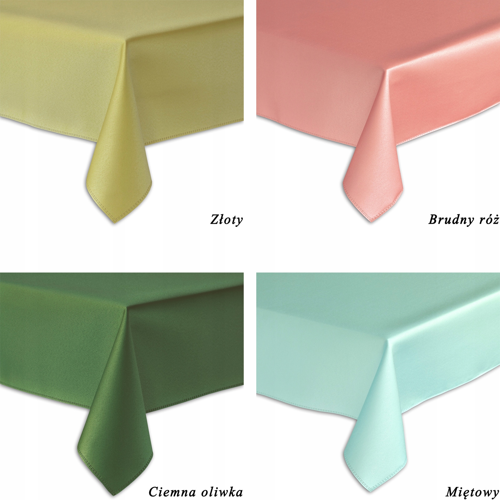 OBRUS PLAMOODPORNY - 140X210 - SOLID GŁADKI BIAŁY Materiał wykonania poliester żakard