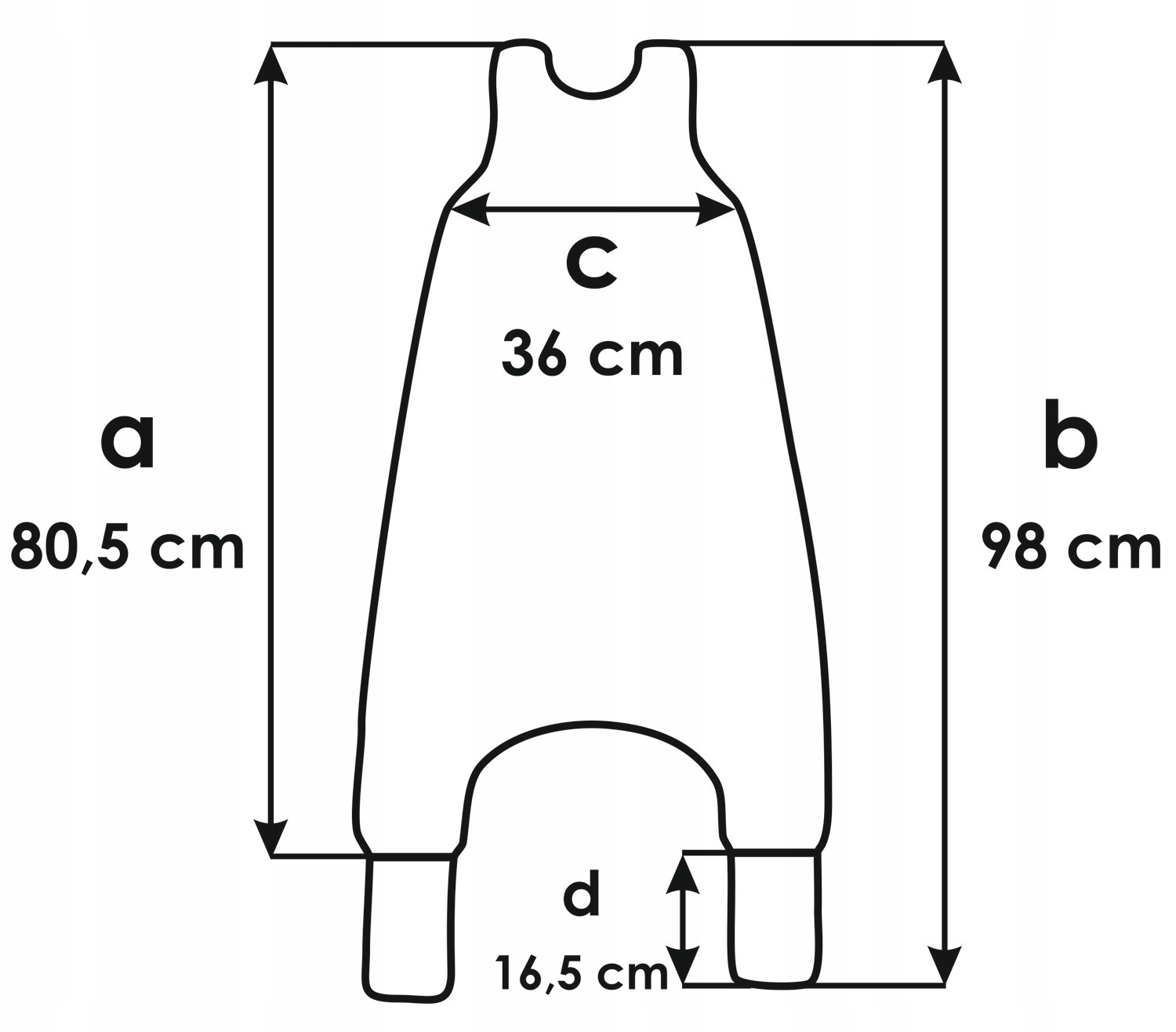 ŚPIWOREK do spania z NOGAWKAMI i SKARPETKAMI 2,5 Tog rozmiar 86-104 M Kod producenta SSL568213