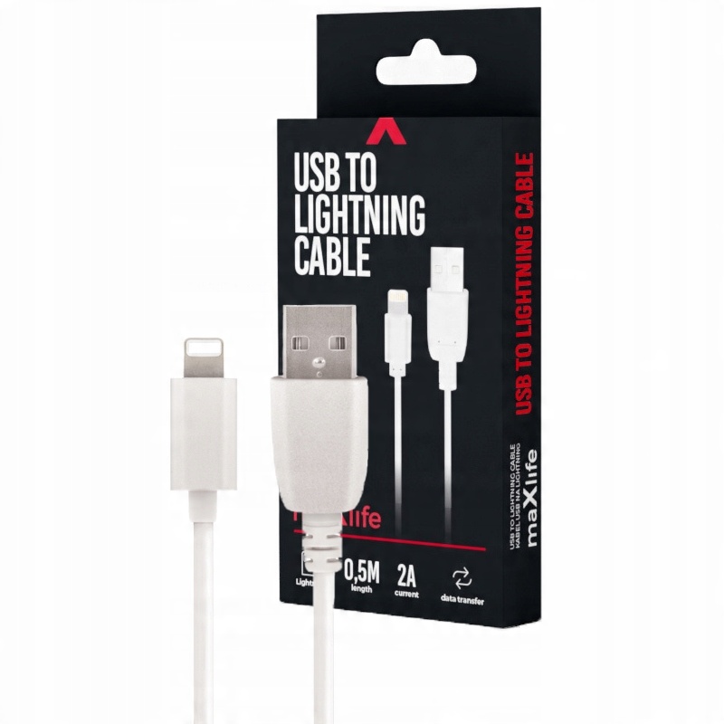 

Maxlife Kabel Ładowarka 2A 0.5m Usb Lightning