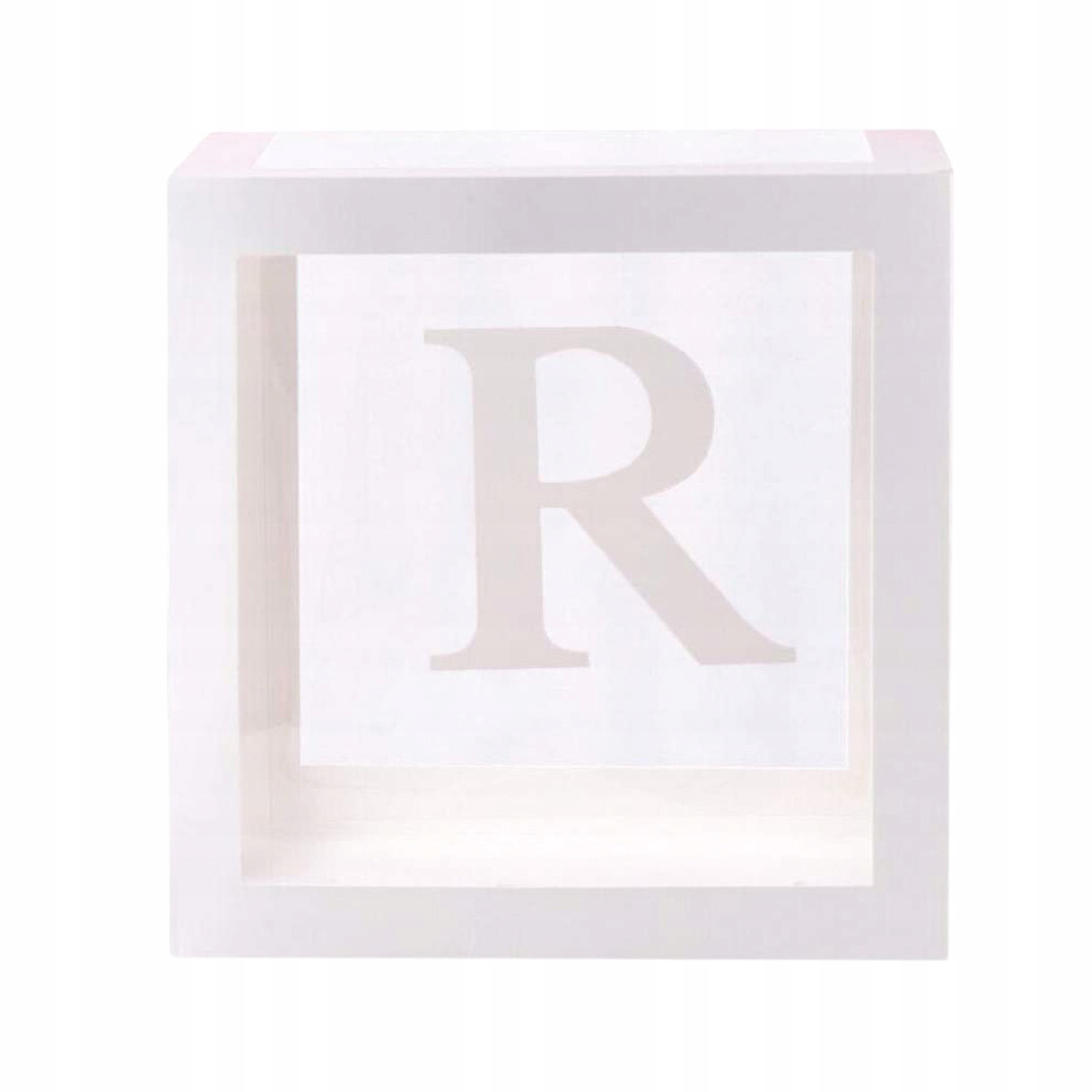 PUDEŁKO NA BALONY DIY URODZINY DEKORACJA LITERA R