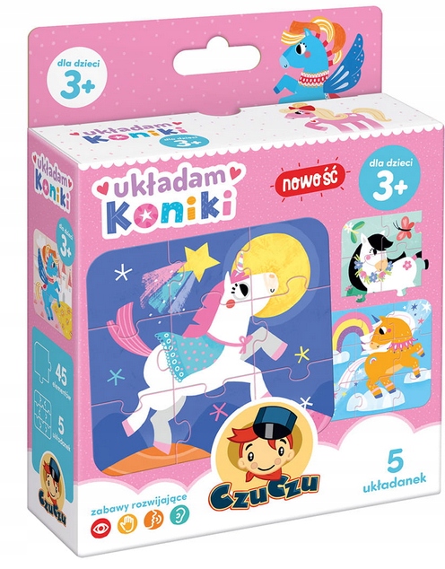 UKŁADAM KONIKI - 5 UKŁADANEK 3+ - CZUCZU