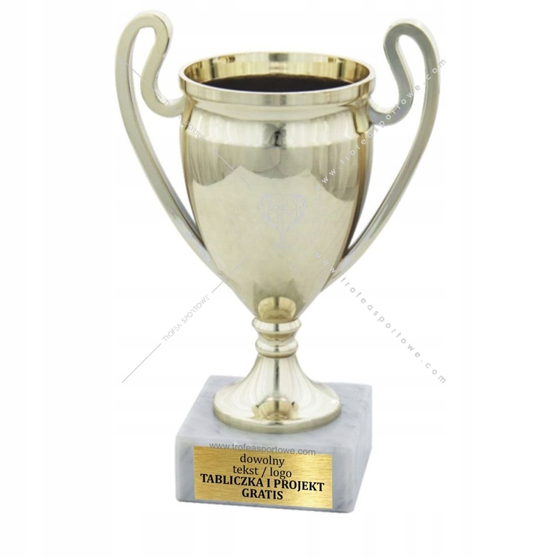 Złoty PUCHAR 20 cm +GRAWER GRATIS