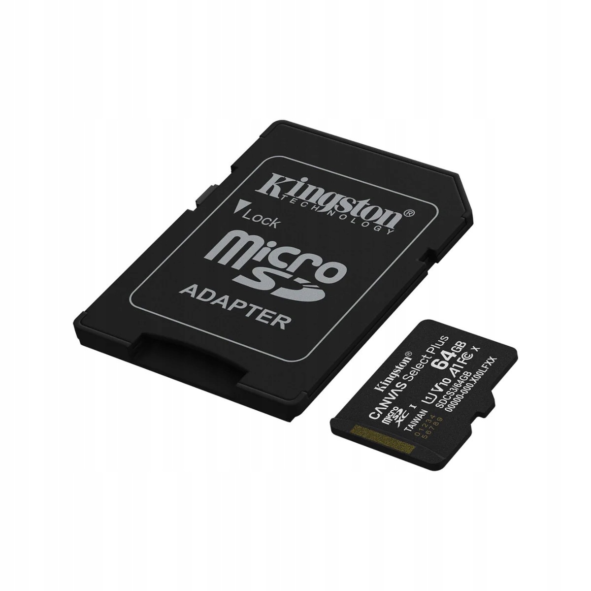 Kingston Paměťová Karta 64GB Microsd Adp Canvas Plus GEN3 V10 U1 A1 SDCS3/64