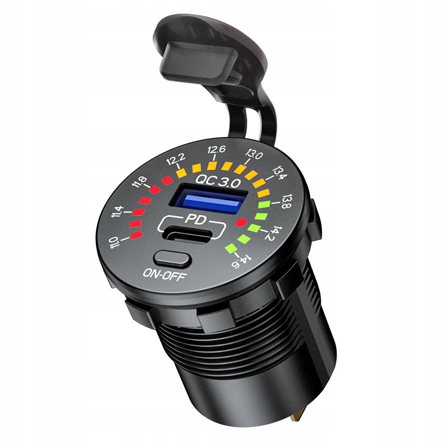 

Motocyklowe gniazdo Usb Typ-C Pd Usb Qc 3.0 40W