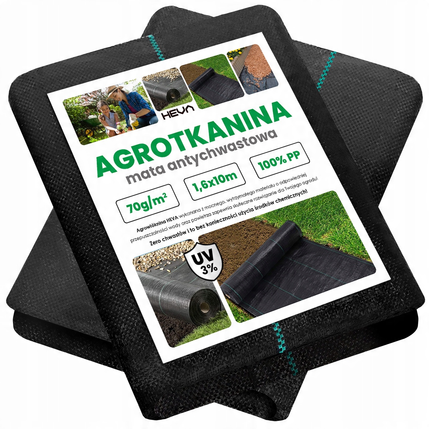 

Agrotkanina antychwastowa agrowłóknina 70g 1,6x10m