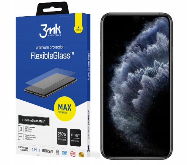

Szkło FlexibleGlass Max 3MK do iPhone 11 Pro Black