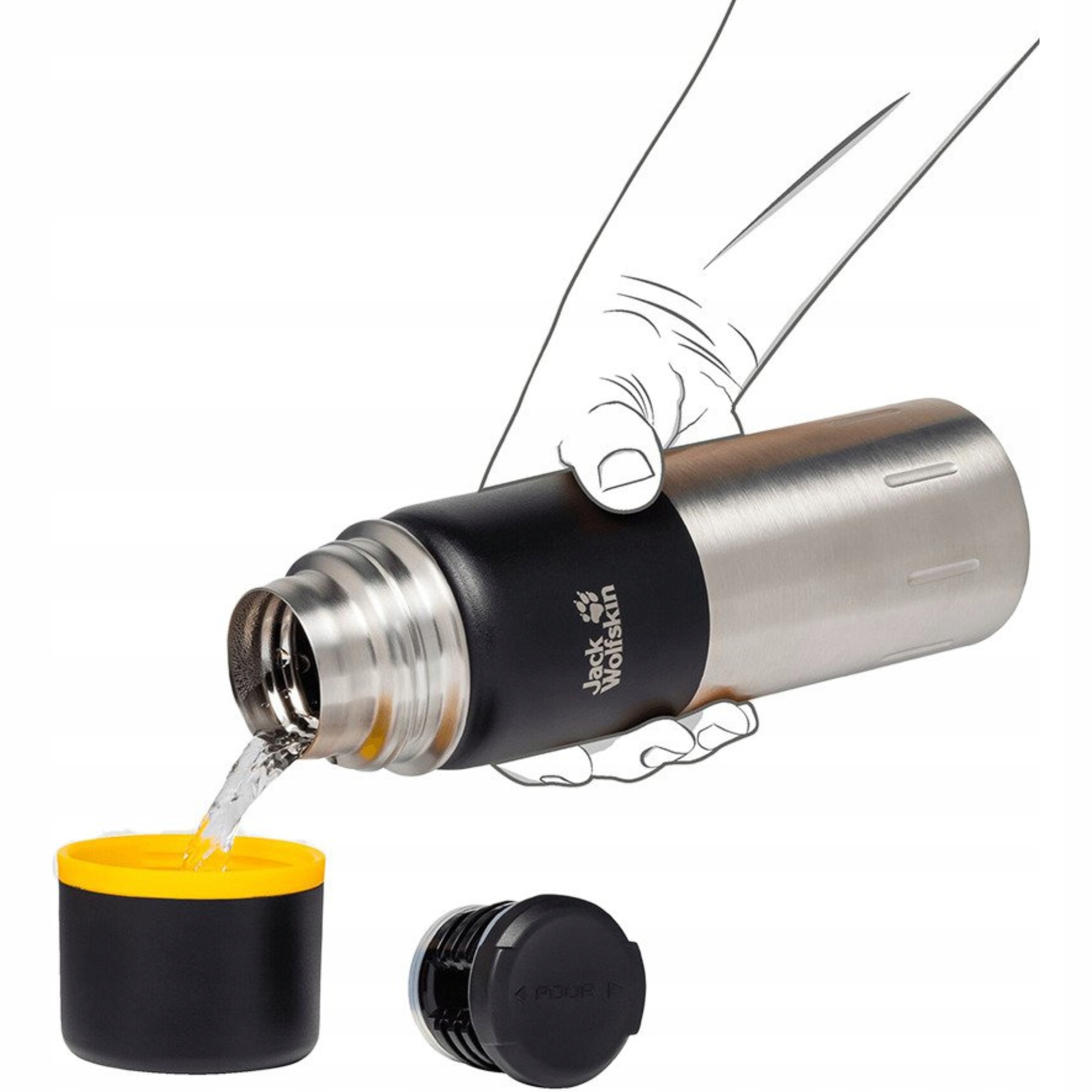 Termos Ze Stali Nierdzewnej Z Kubkiem Jack Wolfskin Kolima 500ml