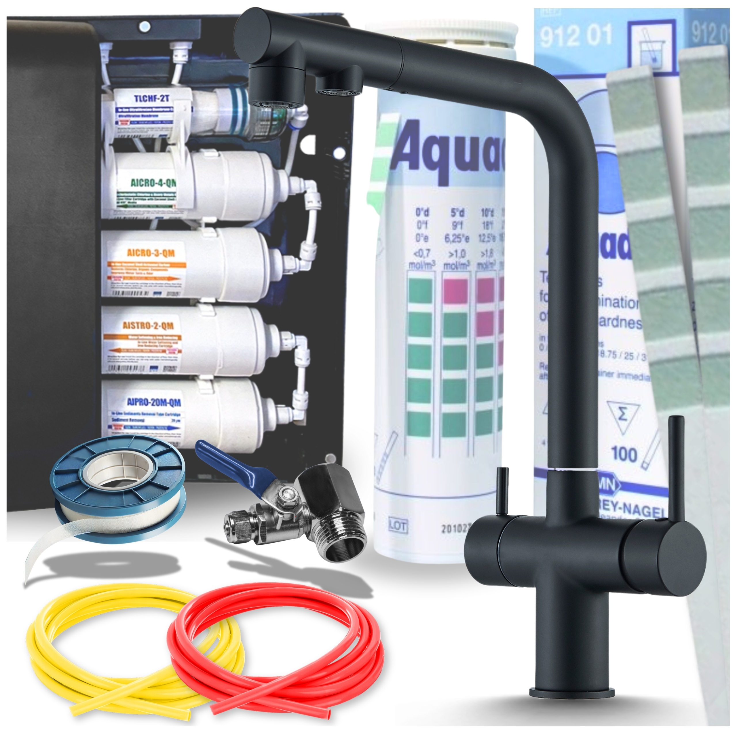 Systém filtrování vody Kuchyňský filtr s baterií Třícestný kohoutek do kuchyně