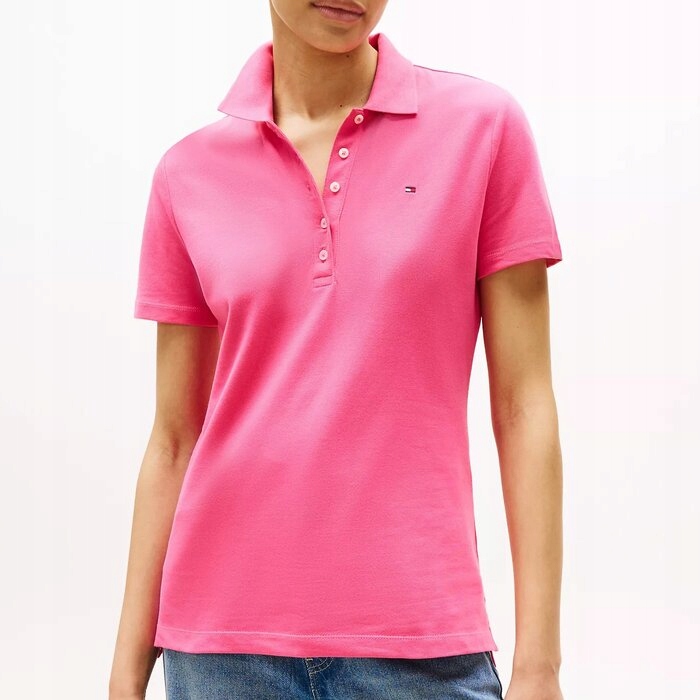 Polokošile Tommy Hilfiger klasická bavlněná růžová S (nová)