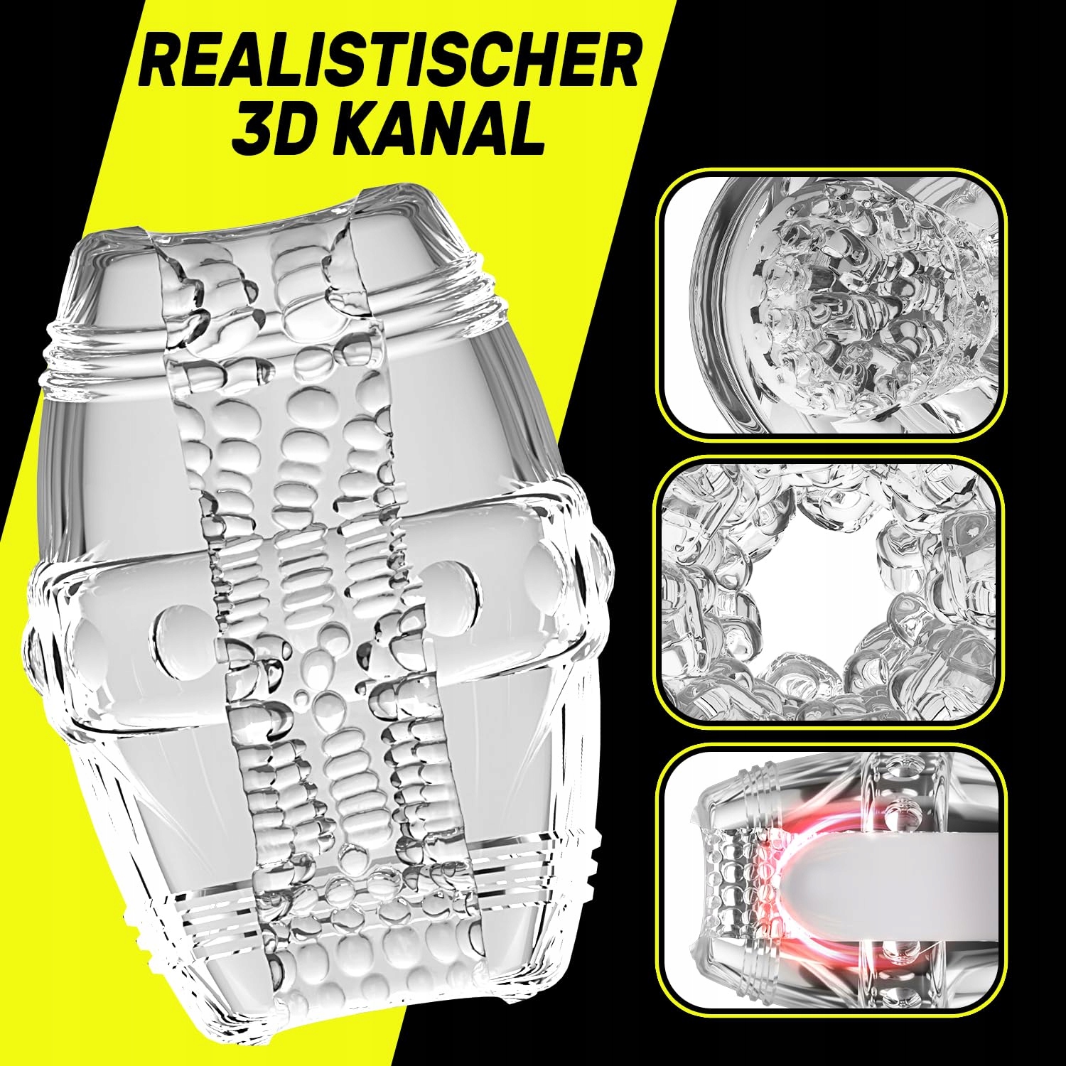 REALISTISCHER 3D MASTURBATOR KIESZEŃ DLA MĘŻCZYZN EROTYCZNA STYMULACJA — miniatura 5