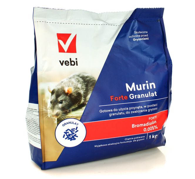 

Vebi Murin Forte Granulat 1KG Na Myszy Szczury