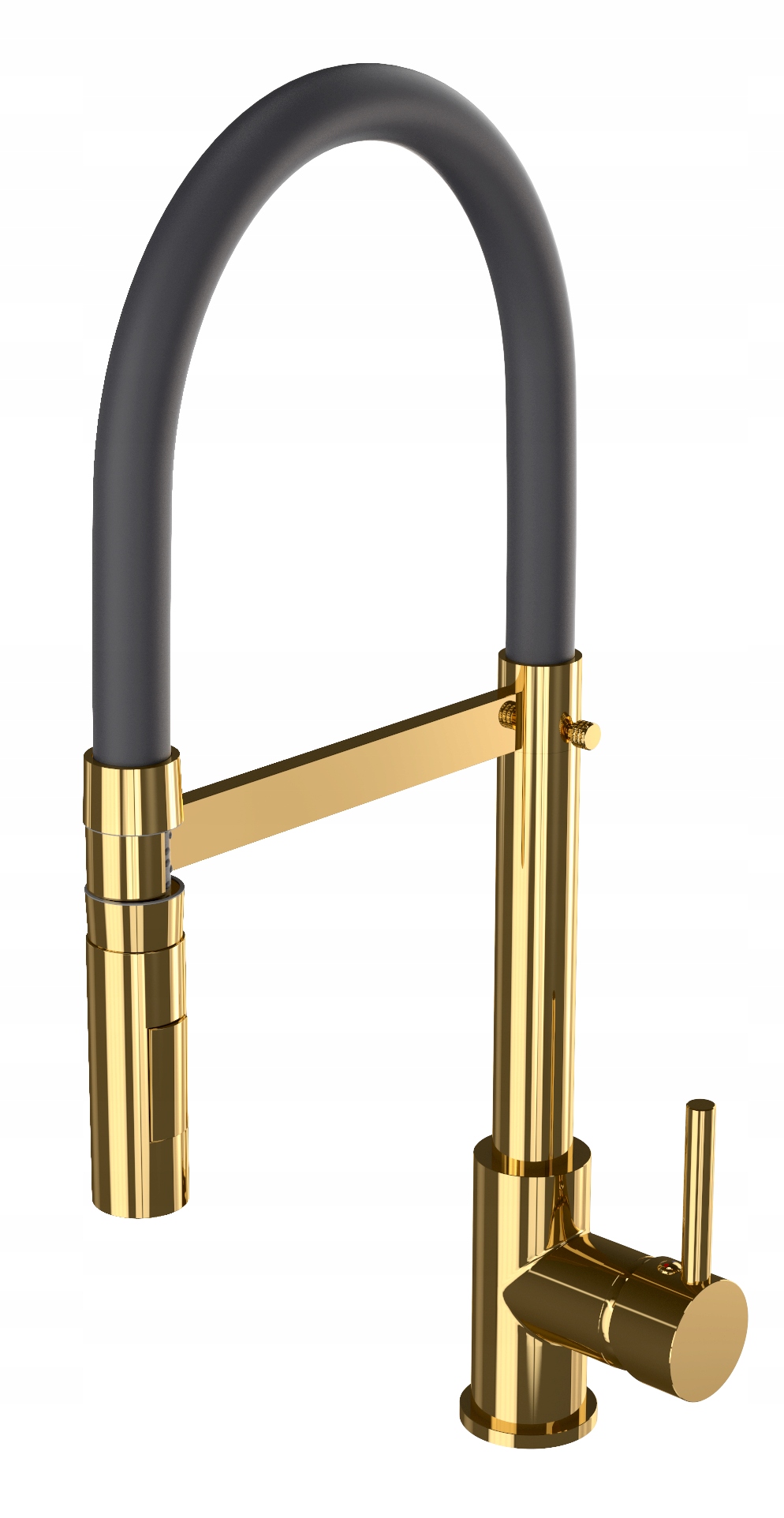 Vento Kuchynská Batéria S Flexibilným Výtokom, Zlatý Kohútik, Ohybný