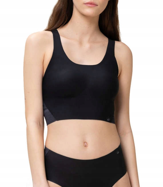 Podprsenka černá hladká Triumph Flex Smart Pull-on Bra Top Ex 03 L