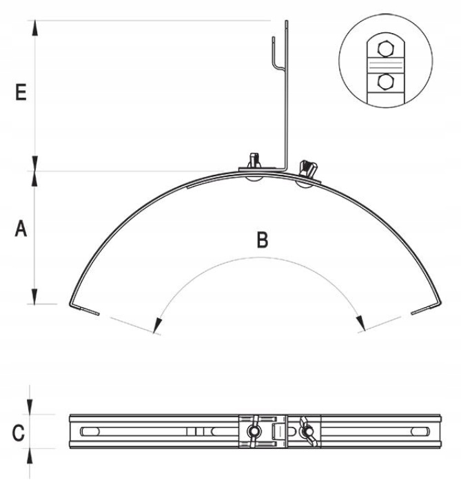 UCHWYT GĄSIOROWY UNIWERSALNY G5 STAL OCYNKOWANA Kod producenta 0621-212YY-YY123