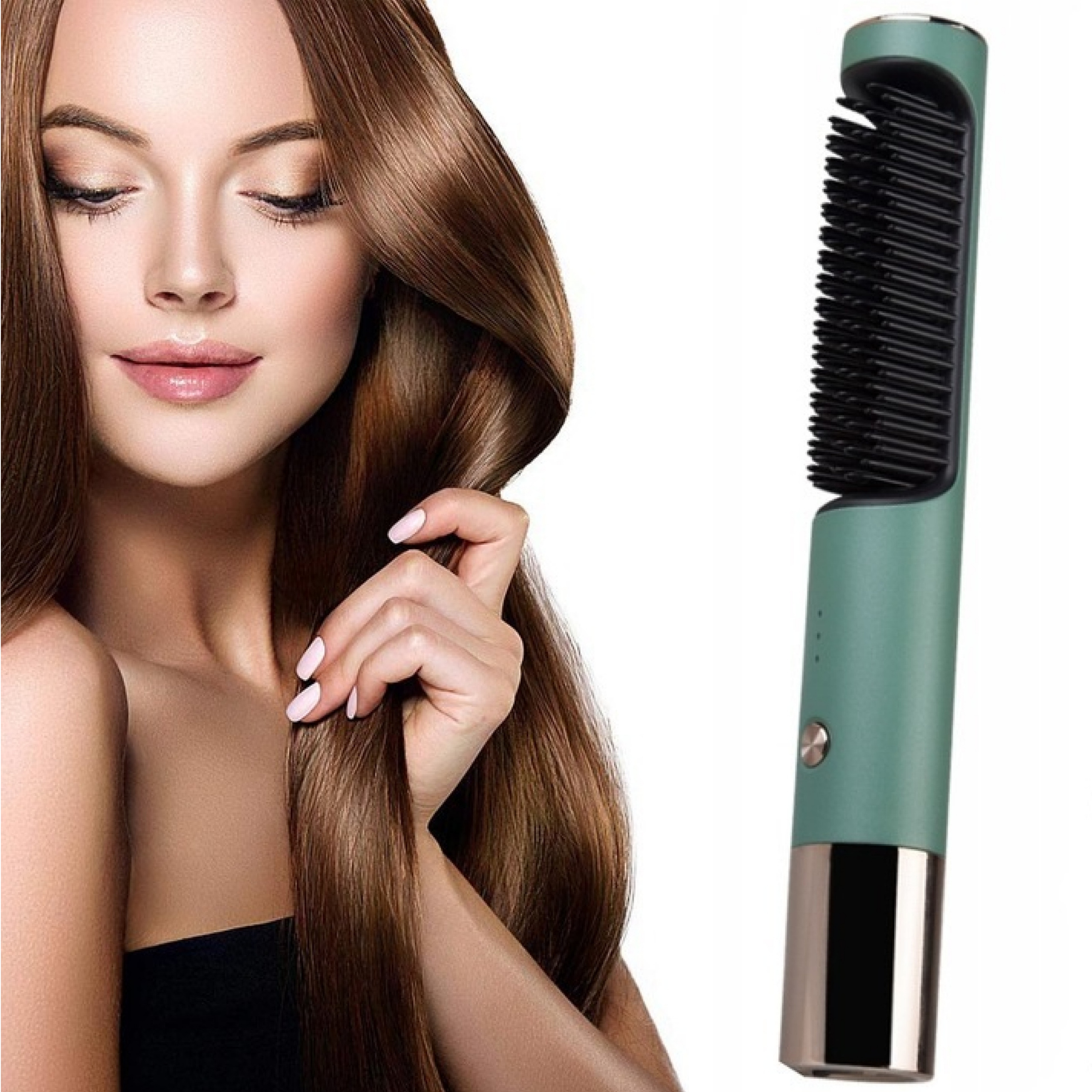 Szczotka Prostująca Do Prostowania Modelowania Włosów J0NIZACJA Regulacja