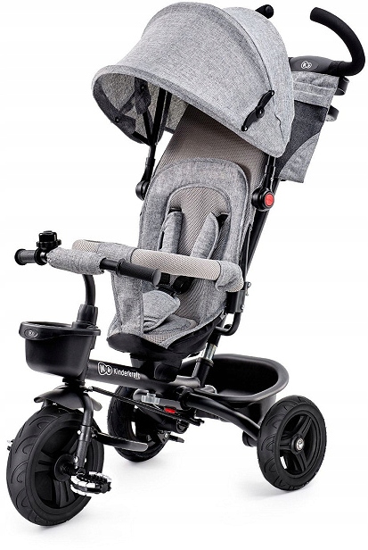 Kinderkraft Aveo funkcjonalny rowerek trójkołowy Light Grey