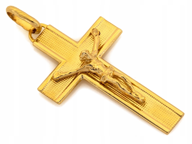 Elegantní zlatý křížek 585 14k s Ježíškem 3.37g lesklý pro ni i pro něj