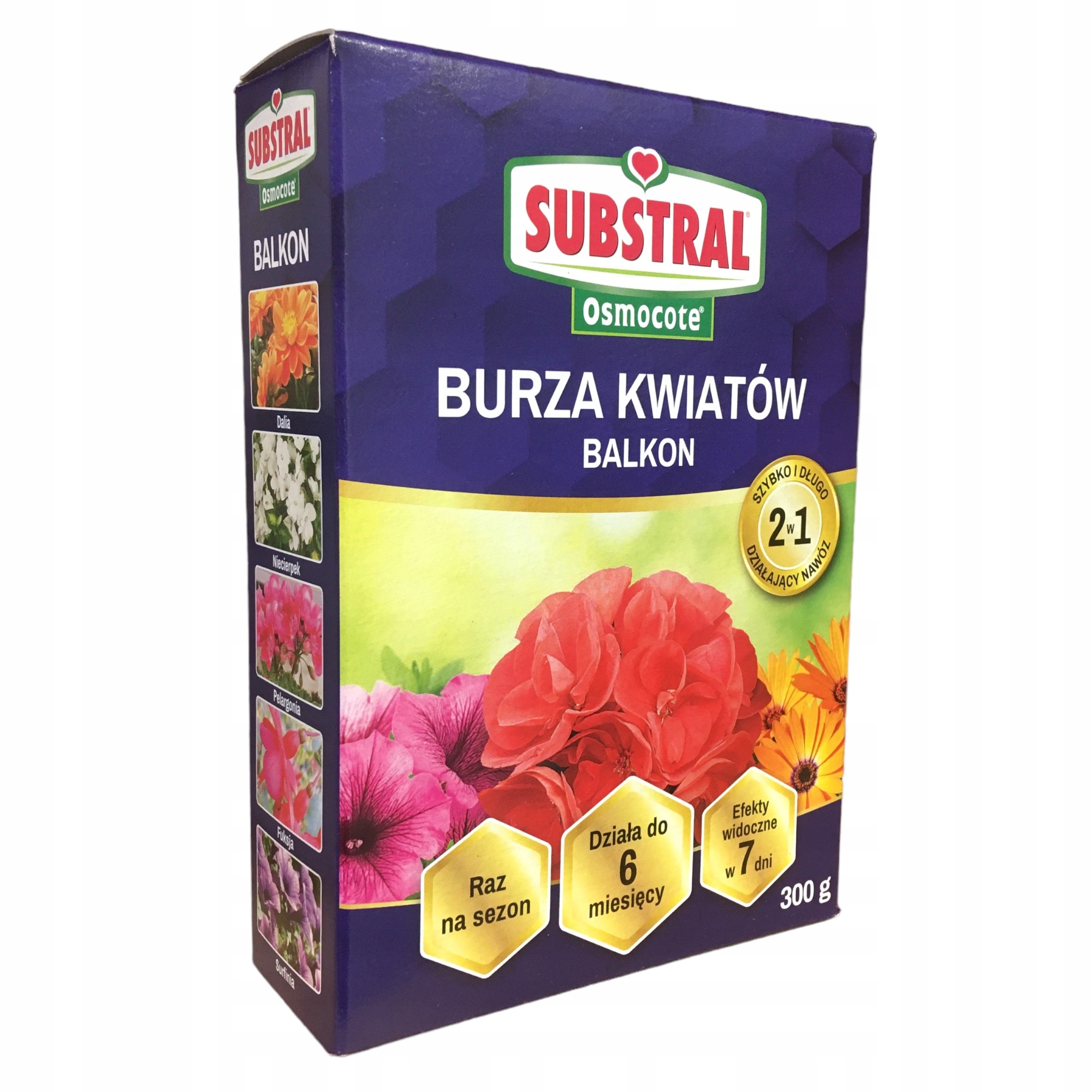 

Osmocote działa 6 mies. Burza Kwiatów Balkon 300g