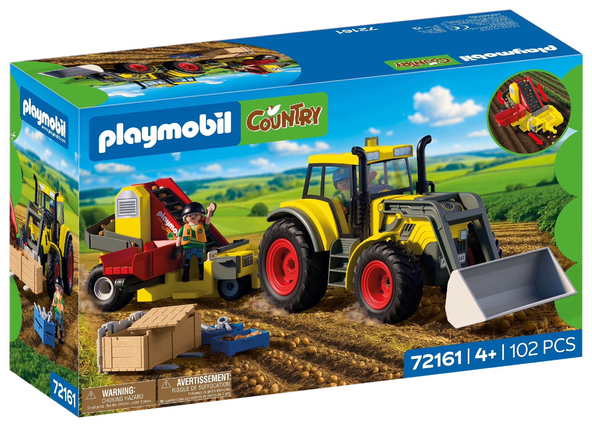 Playmobil 72161 Country Duży ciągnik z kombajnem ziemniaczanym
