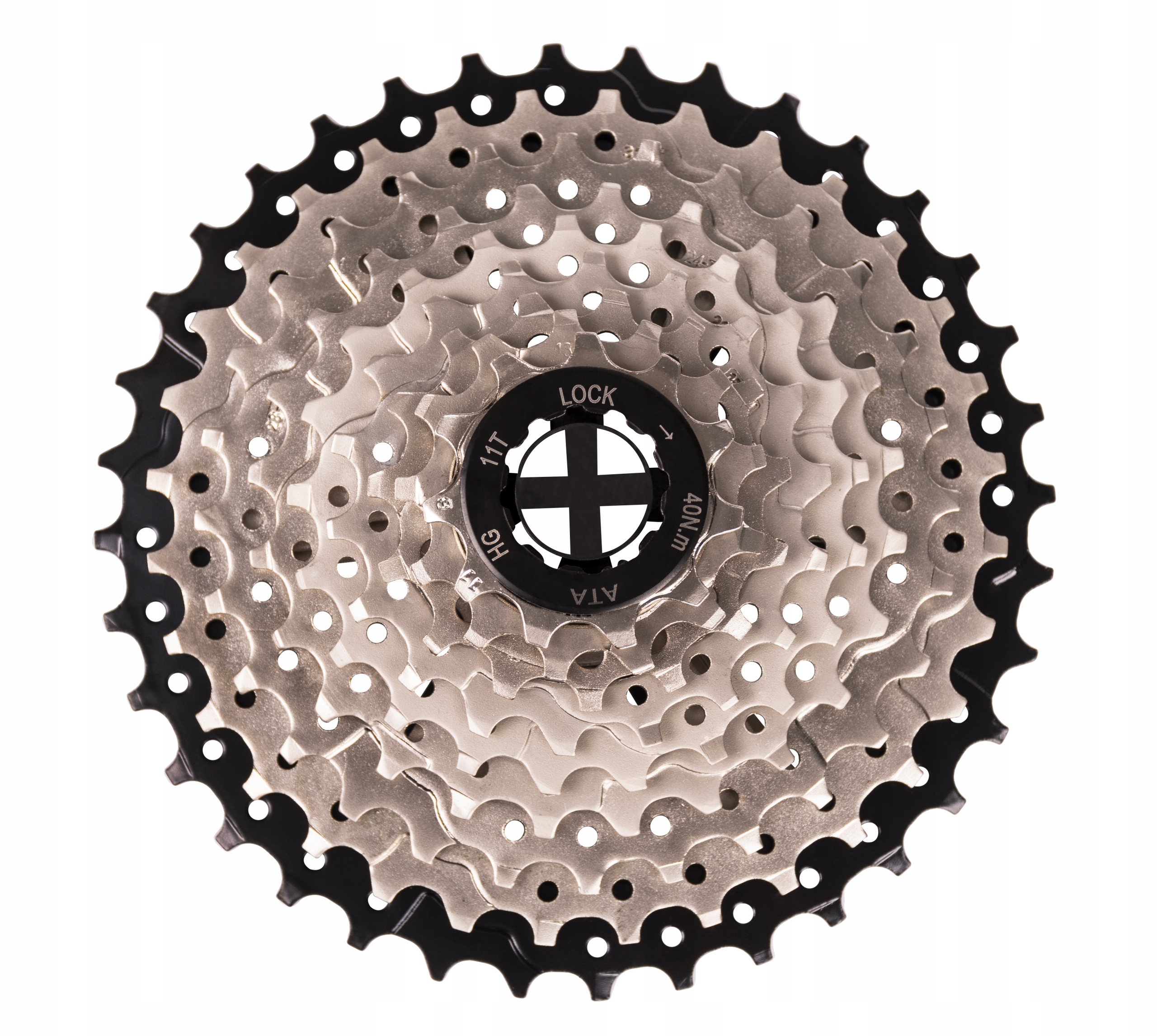 

Kaseta Ata 9-RZĘDOWA 11-36T Srebro-czarny Mat 423g