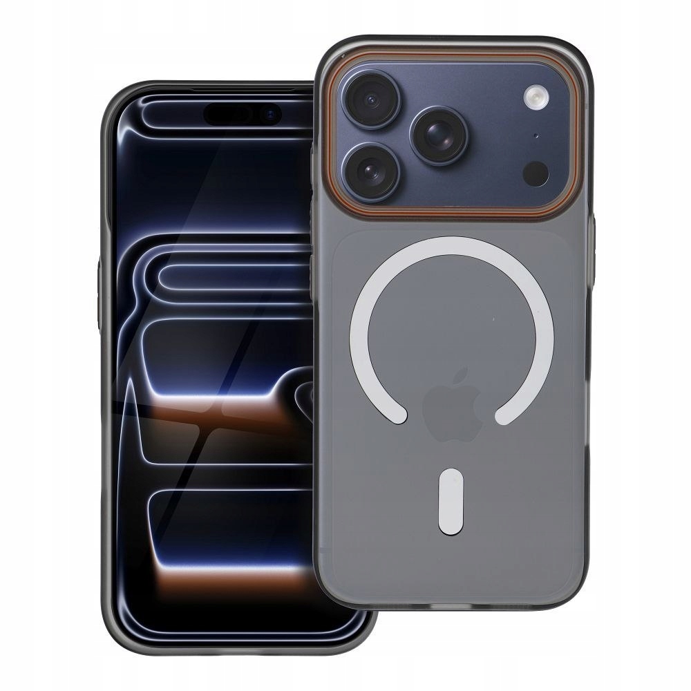 Oem Futerał do iPhone 17 Pro Go Orange zgodny z MagSafe czarny
