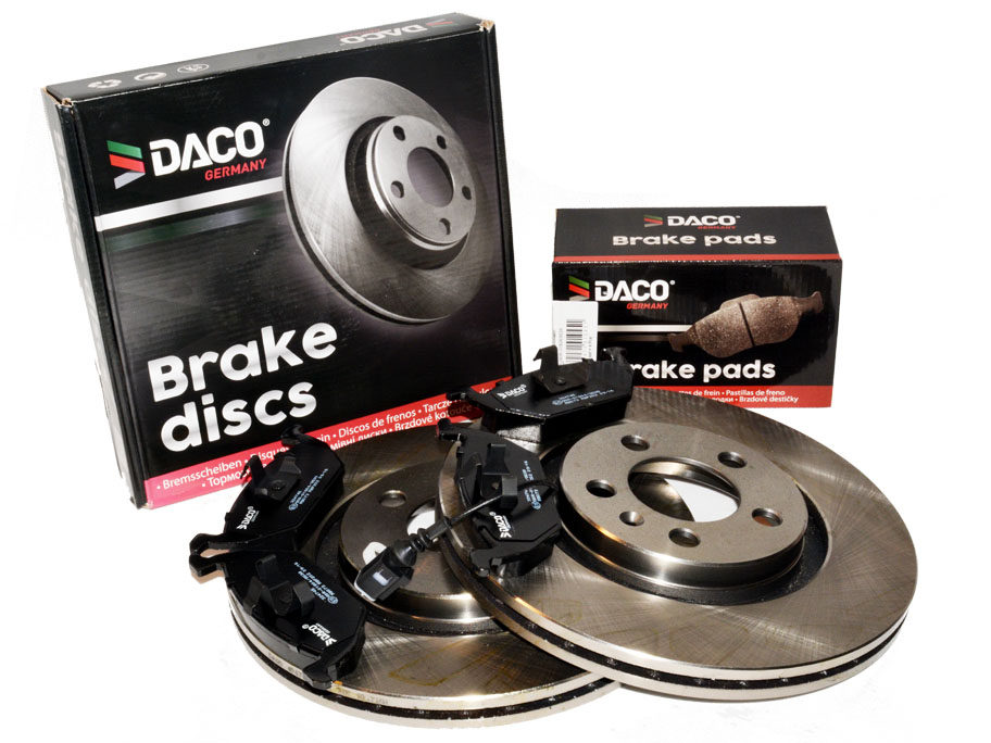 604765 - Daco диски + колодки спереду для VW Bora GOLF IV 280 мм