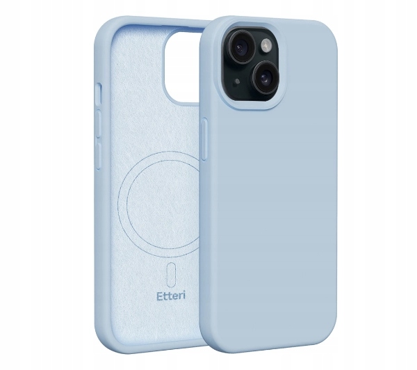 Etui plecki Etteri Silicone Case Niebieskie do Apple iPhone 15