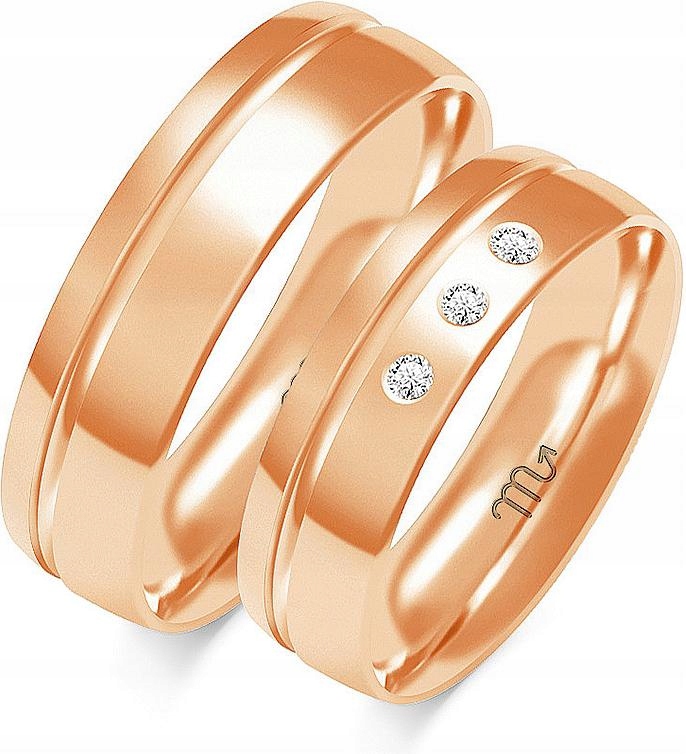 Zlatý snubní prsten pro pár svatba 585 r 23 24 25 pro muže pod gravírování