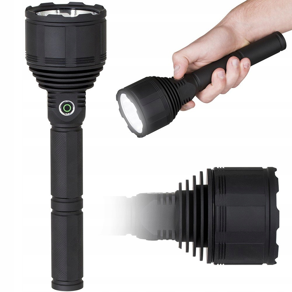 Latarka Led Taktyczna Akumulatorowa Wojskowa Usb-c Lampa 3000lm Pro Vayox