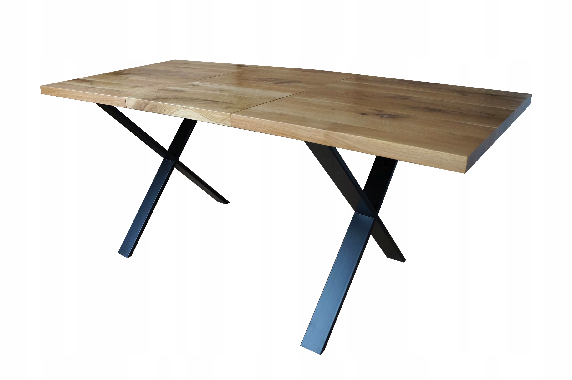 STÓŁ JADALNIANY ROZKŁADANY LOFT DĄB 130/190/80 CM Kształt blatu prostokątny