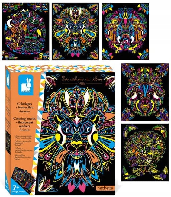 

Zestaw kreatywny Fluorescencyjne flamastry Janod
