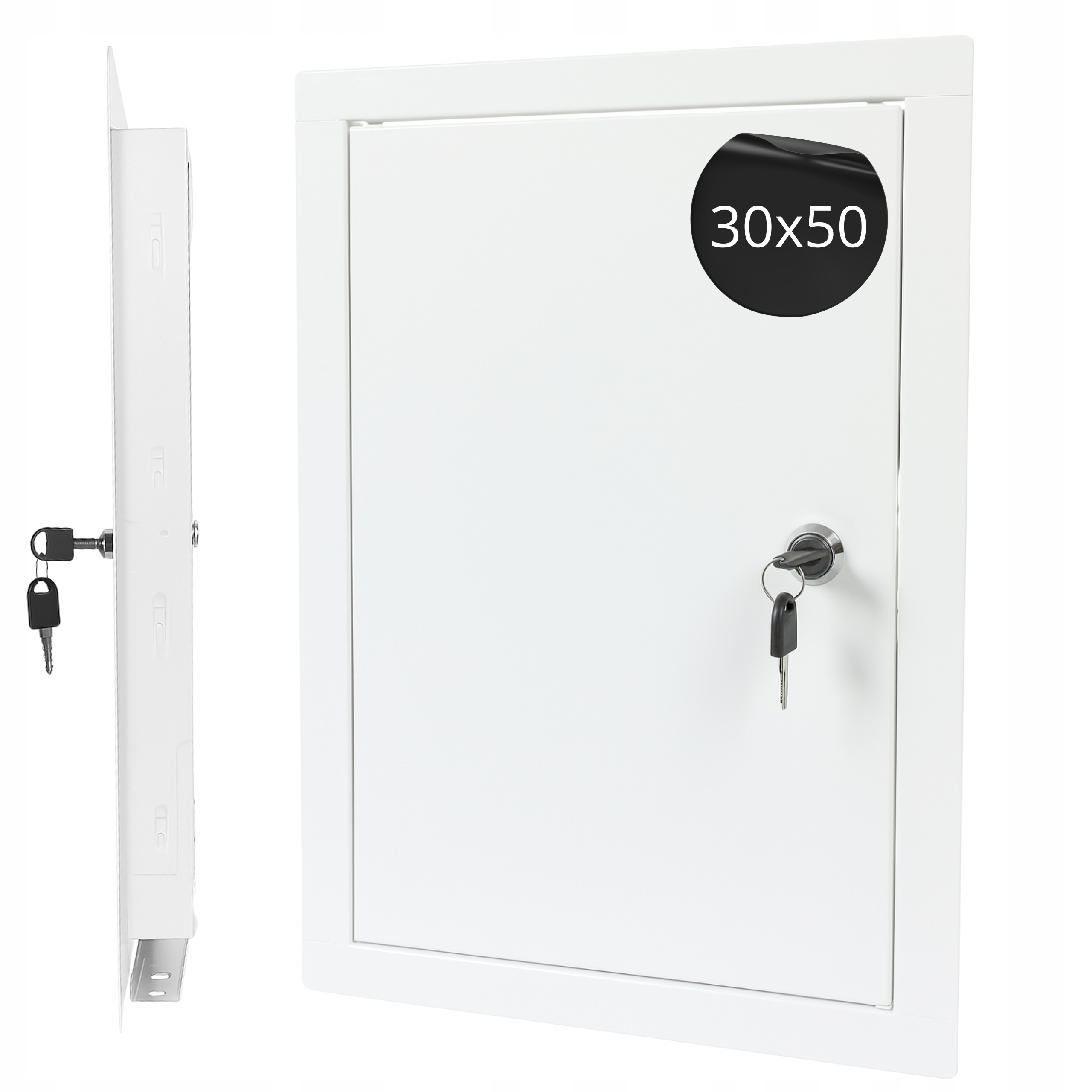 Revizní Dvířka Kovová Bílý Zámek 30x50
