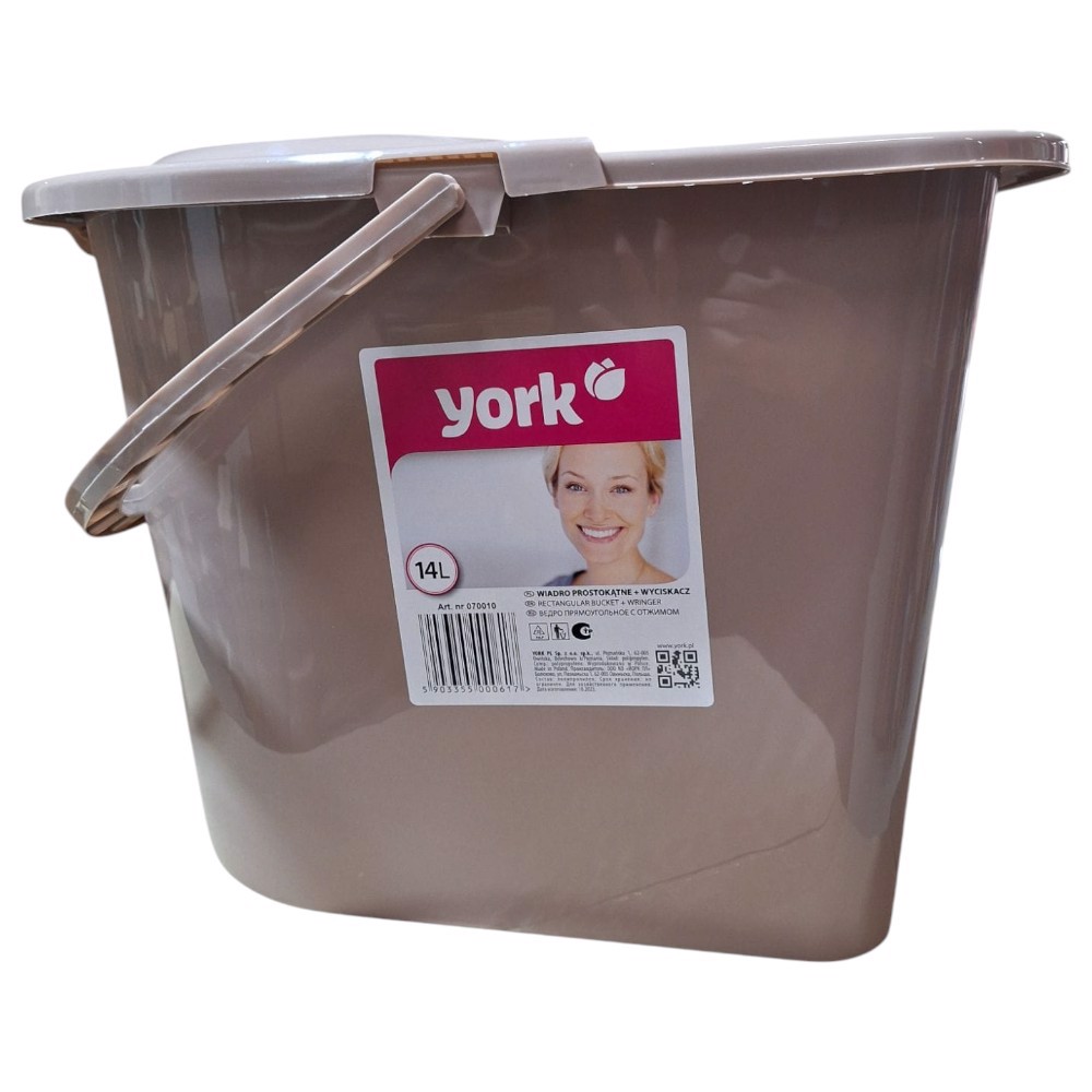 Kbelík s odšťavňovačem 14 litrů béžový York 1 Ks