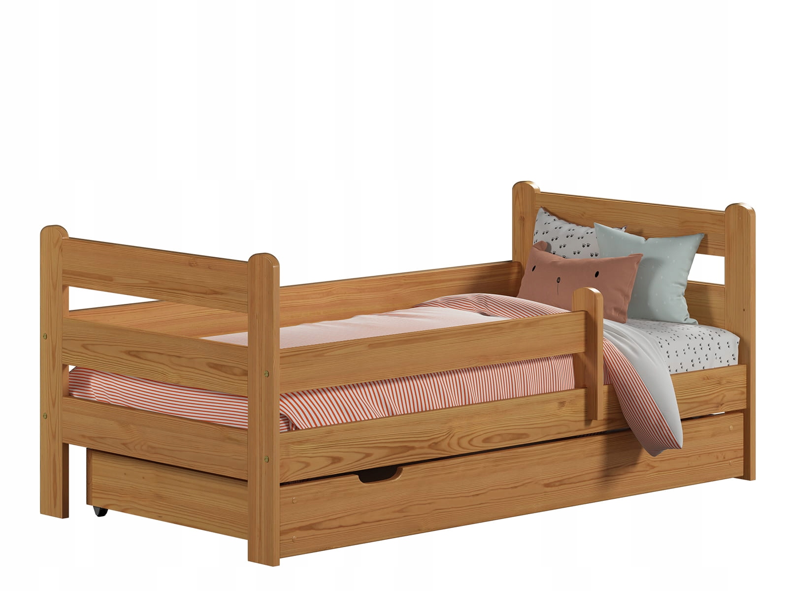 ŁÓŻKO DZIECIĘCE DREWNIANE KACPER 160X80 OLCHA Kod producenta 14156