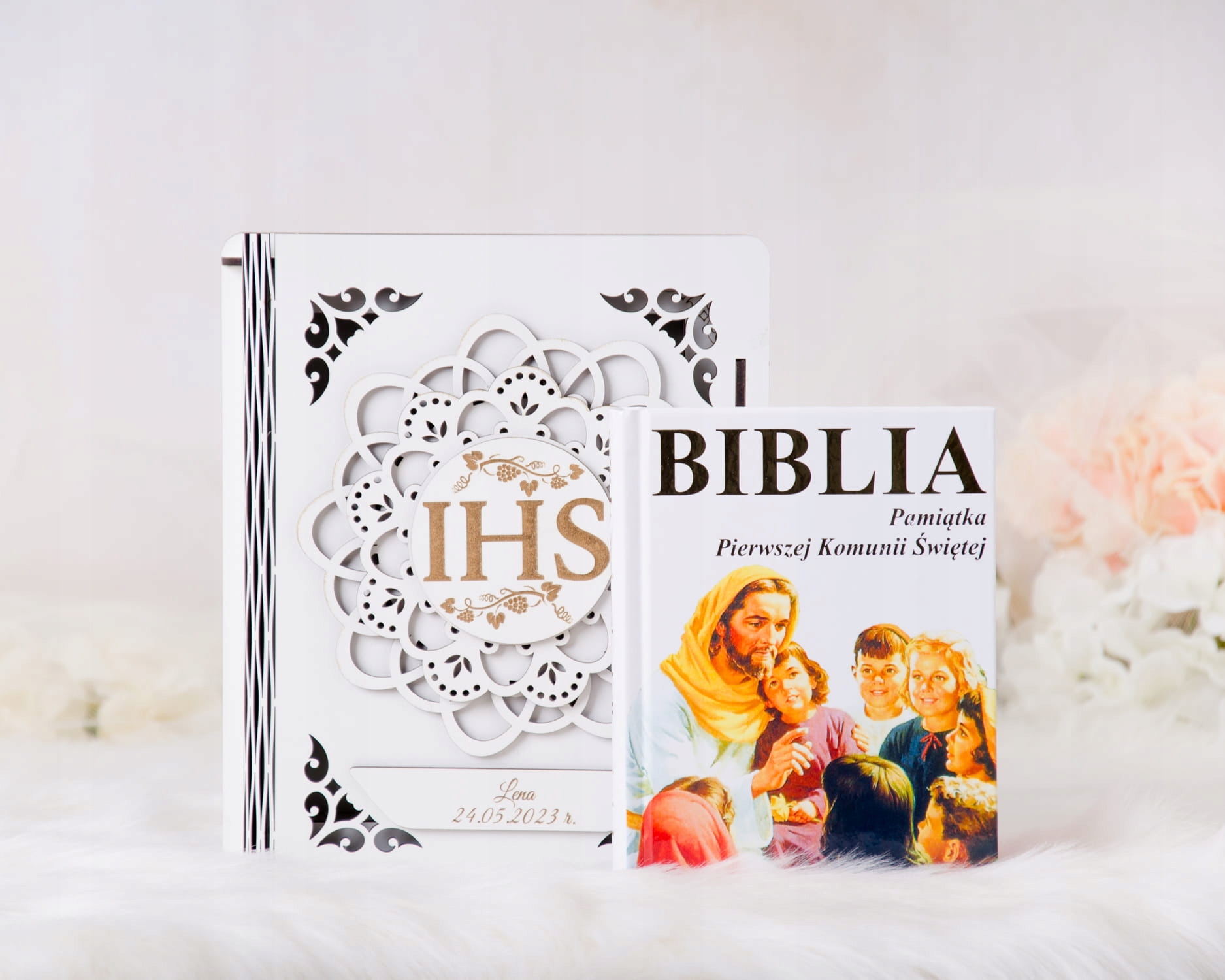 Biblia w pudełku Pamiątka I Komunii Świętej OBK-8 Marka inna marka