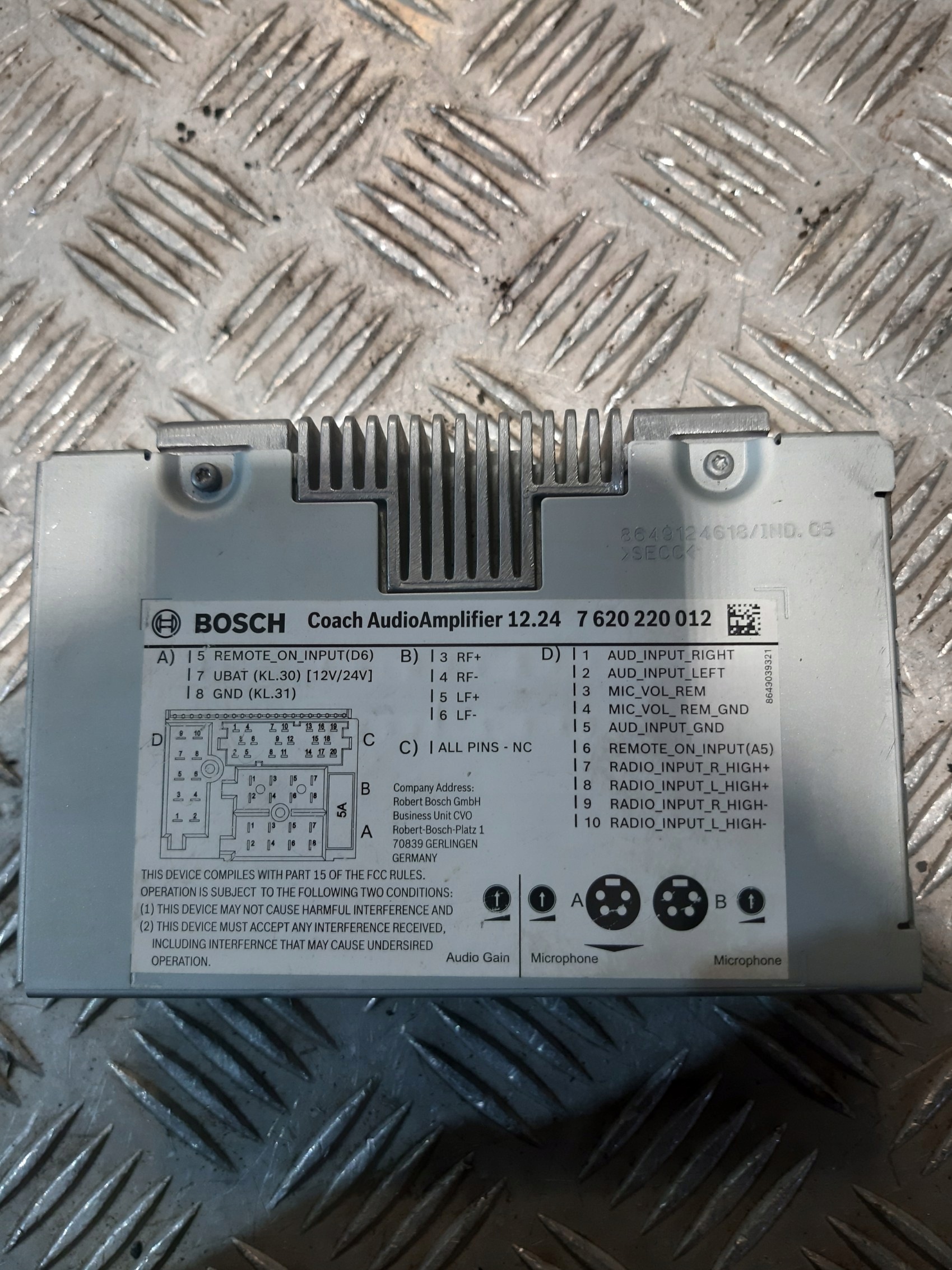 amplifier audio 12.24, 12/24V 7620220012