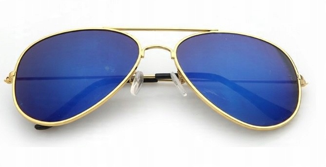 

Damskie Okulary Pilotki Lustrzanki Aviator Blue