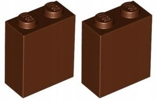 

Lego Klocek 1x2x2 Brązowy (3245/6172808) x2
