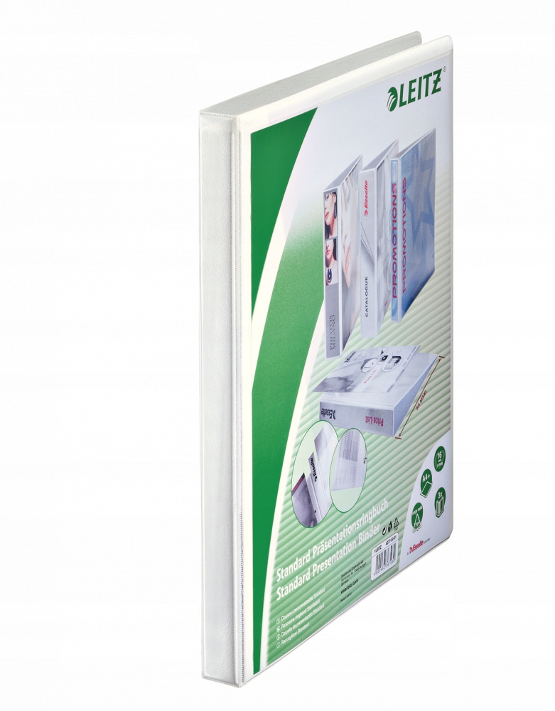 Segregator prezentacyjny Leitz A4+ 2 ringi biały