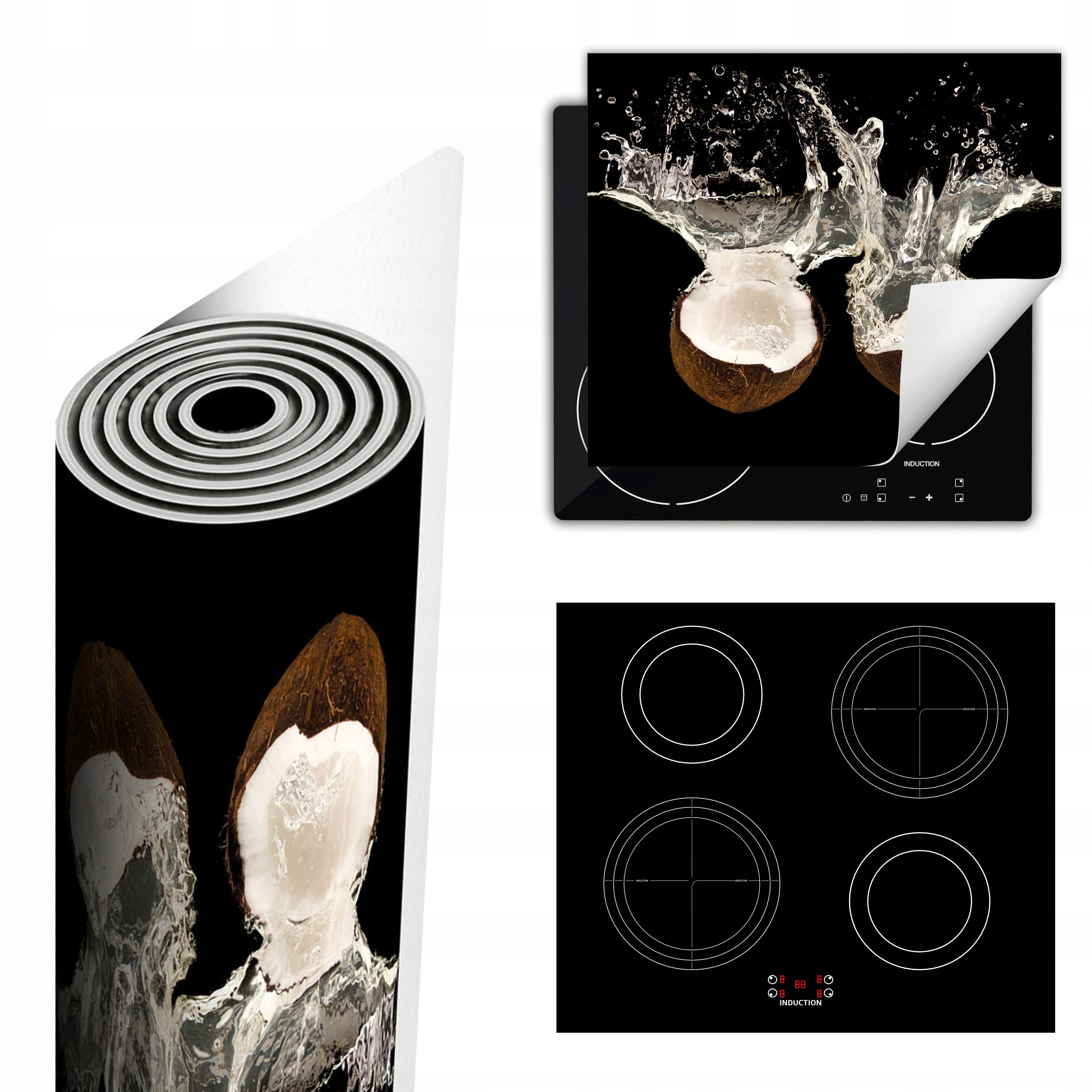 Ochranná Podložka Na Sporák Má Více Místa 60x52 černá kokos