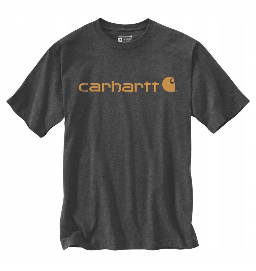 Tričko Carhartt Heavyweight Core Logo Carbon