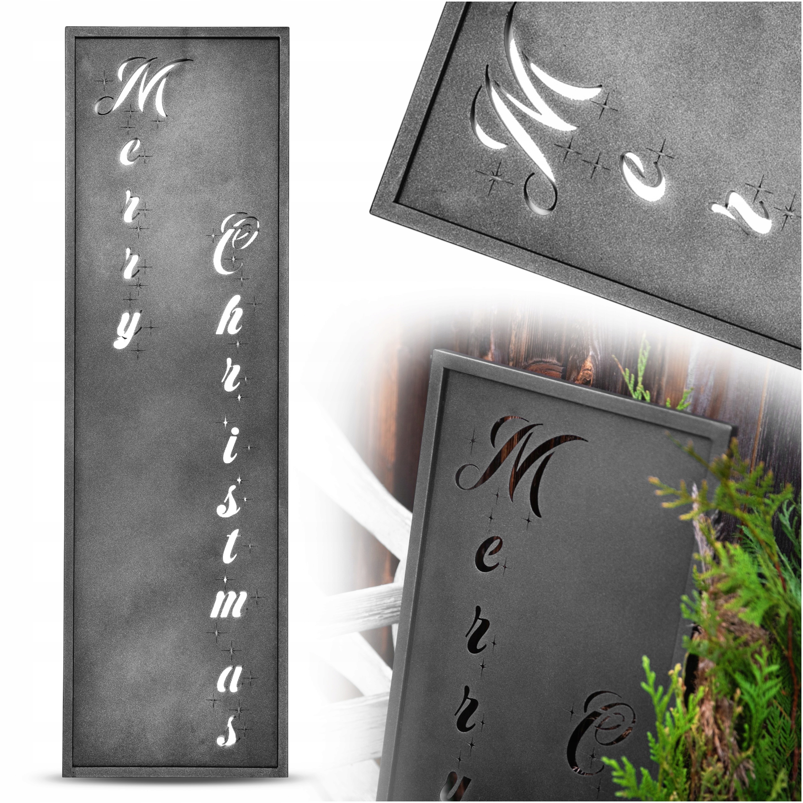 Dekorativní Zahradní Panel Na Vánoční Svátky, Ozdoba Před Dveřmi, 100 CM