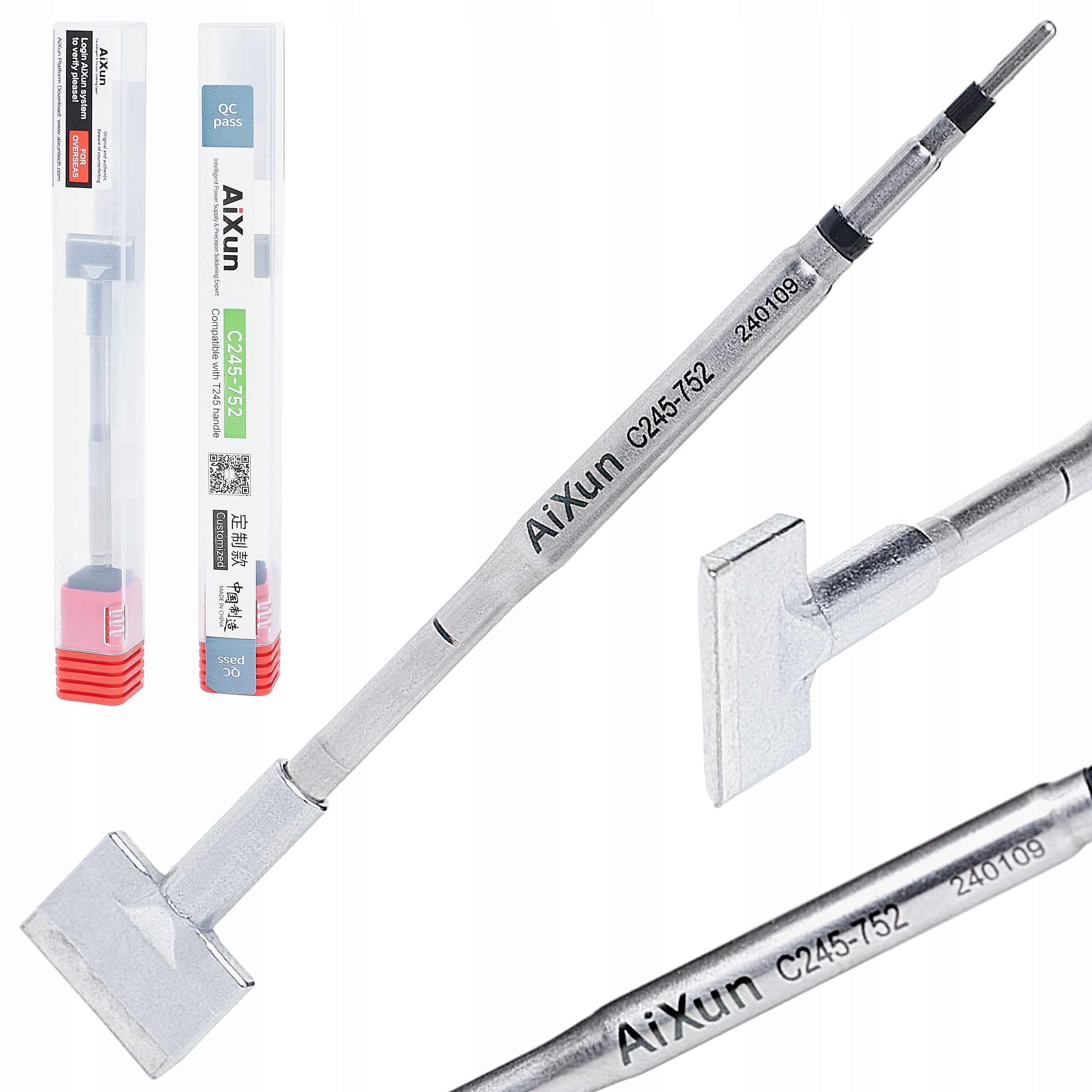 Precyzjny Grot Z Grzałką Aixun 245 C245 T245 15MM Końcówka Szeroka Lutownic