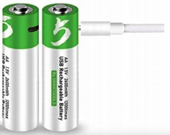 

Baterie Paluszki Akumulator-ki Aa 2 Szt Usb-c