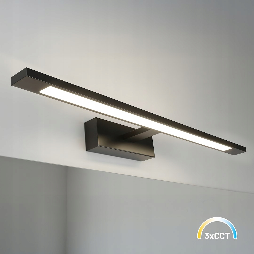 MiLAGRO Nástenná lampa Klimt čierna 12W 60cm Stropná lampa Závesná luster