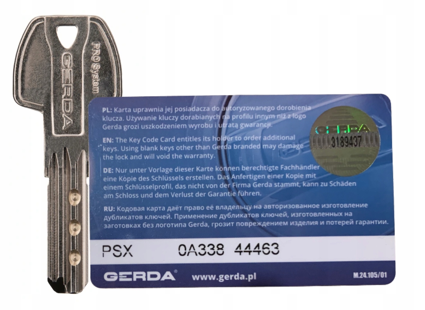 

Komputerowe dorobienie klucza Gerda Pro System