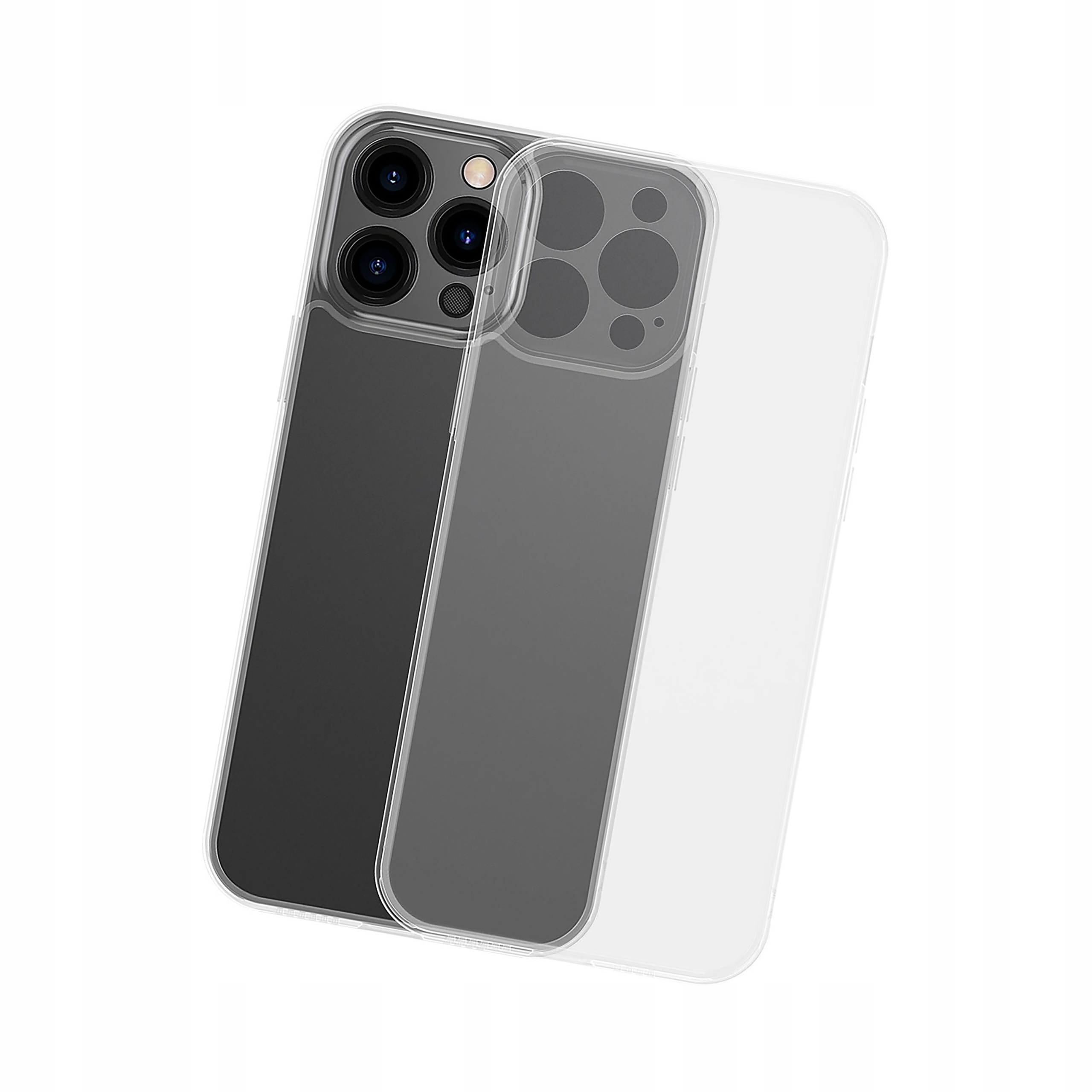 Baseus Frosted Glass etui do iPhone 13 Pro Max obudowa z żelową ramką