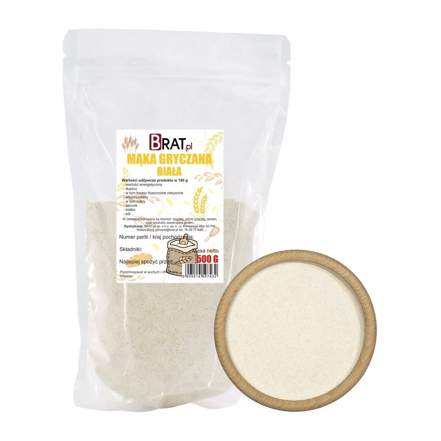 Levně 7X Brat Pohanková mouka 500 g